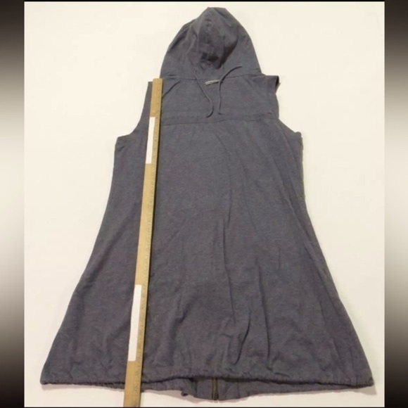 Rare Vintage Jean Paul Gaultier Long Sleeveless Drawstring Hoodie, Dark Grey - Picture 12 of 16